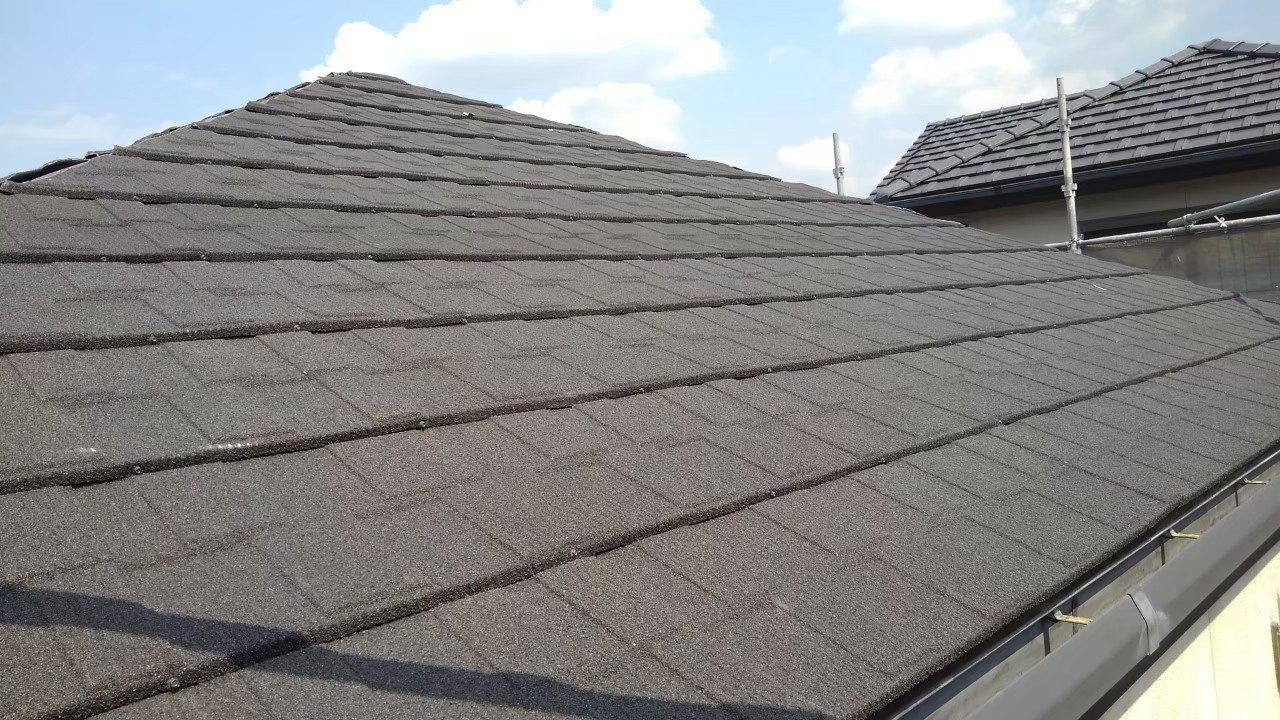 スレート屋根カバー工法 画像