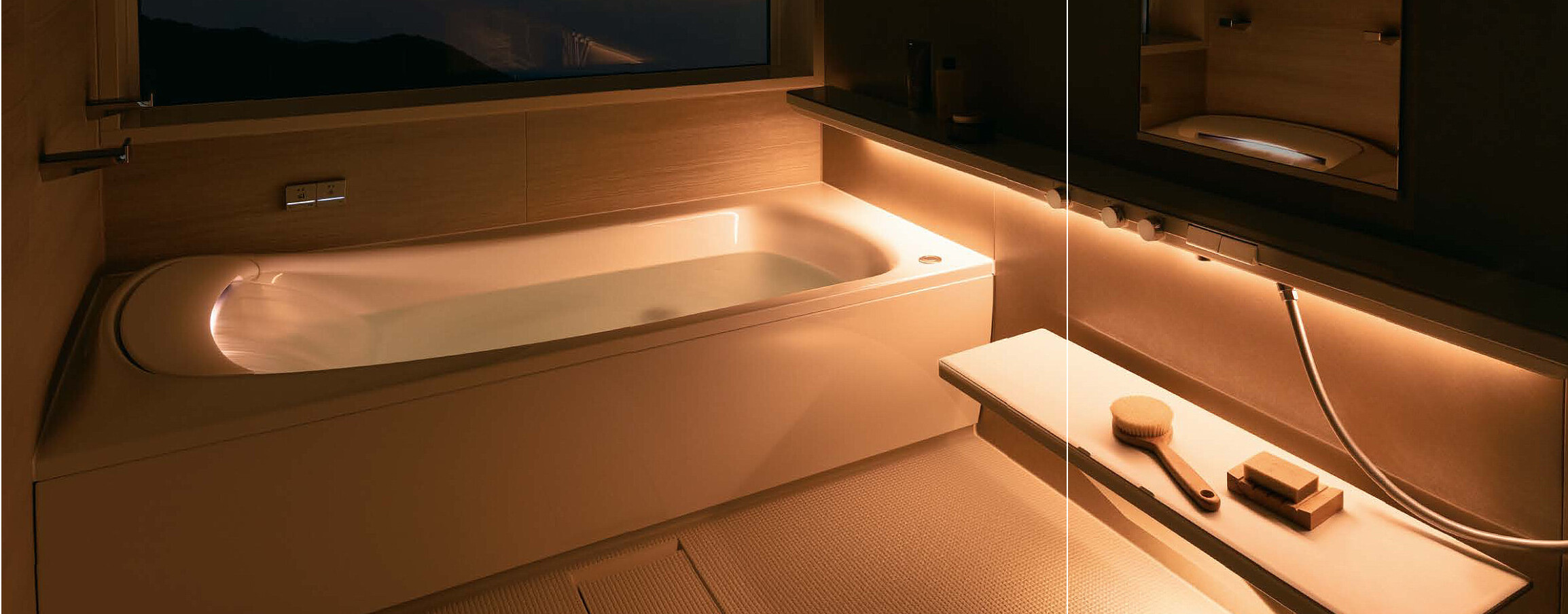 TOTOのお風呂ワンランク上の贅沢なバスタイム「調光調色システム」編 画像