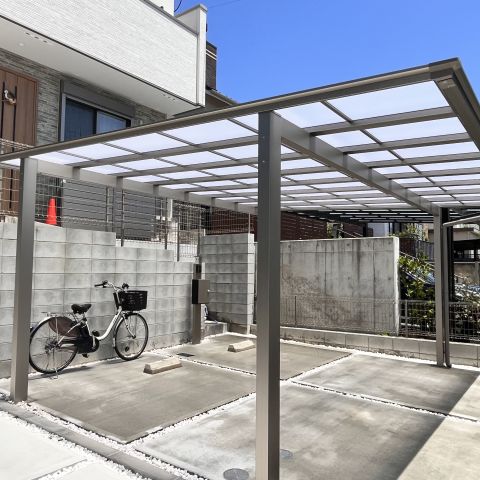 名古屋市緑区 外構工事　カーポート・目隠しフェンス アイキャッチ画像